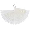 Oval Tips Display RING - plastový vzorník na kroužku s oválnými tipy, 50 pozic - MLÉČNÝ