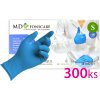 Sada 300ks - Găng tay không bột nitrile MD FONSCARE -màu xanh, số. S