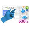 Sada 600ks - Găng tay không bột nitrile MD FONSCARE -màu xanh, số. M