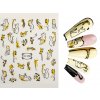 Nail Stickers - Samolepky na nehty - Gold Cat