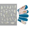 Nail Stickers - Samolepky na nehty - Gold and White 02