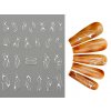 Nail Stickers - Samolepky na nehty - Silver Abstract 03