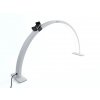 Platinum Half Moon Desk Lamp + Phone Holder - White