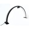 Platinum Half Moon Desk Lamp + Phone Holder - Black