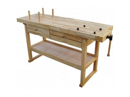 Stôl Strend Pro WB004, pracovný, 1640x500x820 mm, drevený