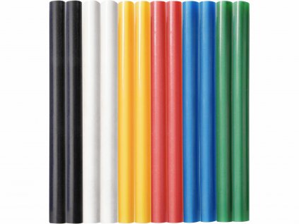 Tyčinky tavné farebné 12ks, Ø7,2mm, dĺžka 100mm, EXTOL CRAFT