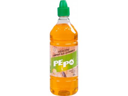 Olej PE-PO®  lampový 1lit. prírodný repelentný olej proti komárom,  Citronella