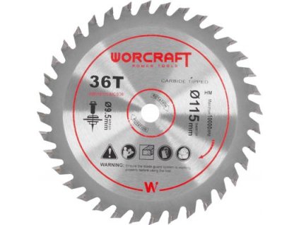 Kotúč Worcraft CMCS-S20LiB,115x9,5 mm, 36T, pilový