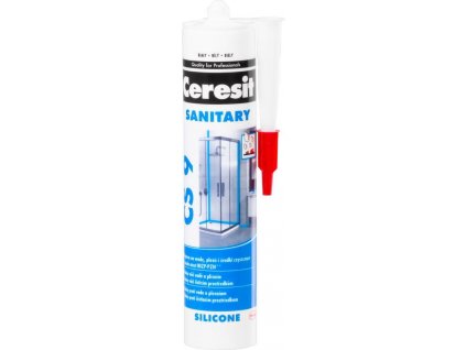 Silikón CERESIT CS9, 280 ml, sanitárny Standard, biely