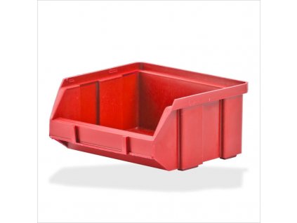 Plastový zásobník na súčiastky 100x95x50 mm, červený