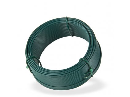 Viazací drôt poplastovaný 1,4 mm, dĺžka 25 m, zelený