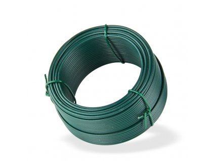Viazací drôt poplastovaný 2,0 mm, dĺžka 25 m, zelený