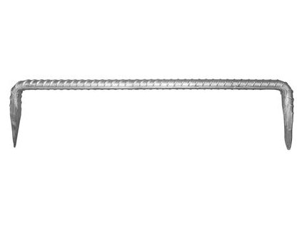 Svorka tesárska H03, 250x10 mm, Zn, kramľa