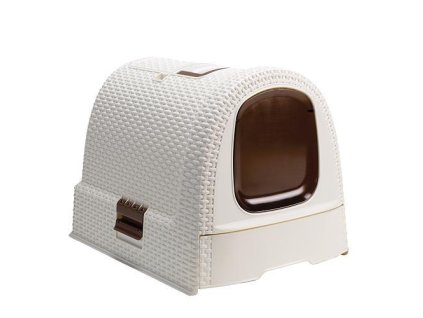 Toaleta Curver® LITTERBOX, Vintage, pre mačku domácu, 51x38x40 cm