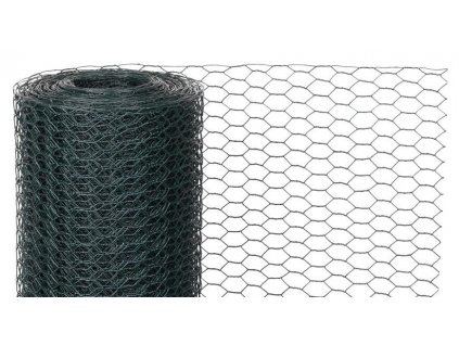 Pletivo GARDEN HEX PVC 500/13/0,9 mm, zelené, RAL 6005, šesťhranné, chovateľské, bal. 10 m