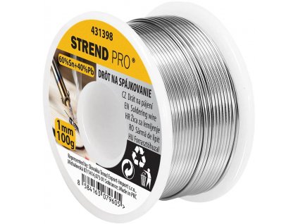 Cín Strend Pro, na spájkovanie, drôt, 1 mm, 100 g