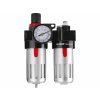Regulátor tlaku so vzduchovým filtrom, primazávačom a manometrom, max. pracovný tlak 8bar (0,8MPa),