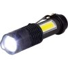 Svietidlo Strend Pro Flashlight NX1040, 3 W, 120+45 lm, s bočným svetlom, Zoom, 1xAA, sellbox 12 ks