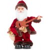 Dekorácia MagicHome Vianoce, Santa s gitarou, 35 cm