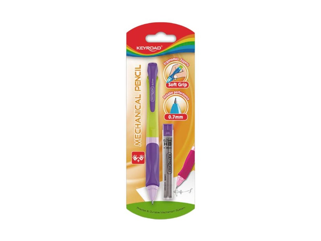 Mikroceruzka KEYROAD SMOOZZY Writer 0,7 blister mix farieb
