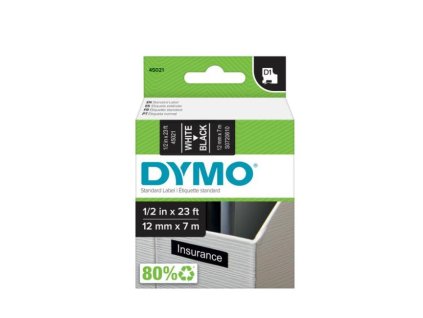 Samolepiaca páska Dymo D1 12 mm čierna/biela