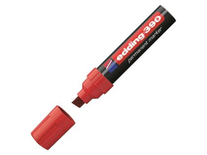 Permanentný popisovač edding 390 červený
