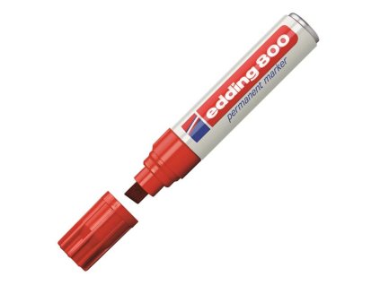 Permanentný popisovač edding 800 červený