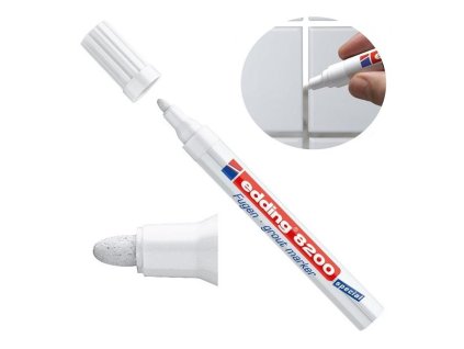 Popisovač na špáry edding 8200 biely v BL