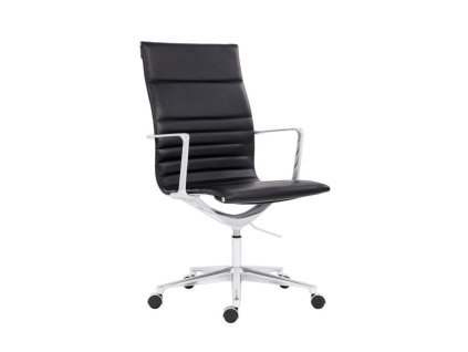 Kancelárske kreslo Sophia Executive, kožené čierne P03
