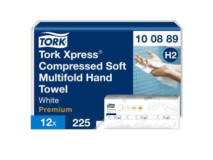 Papierové utierky skladané ZZ 2-vrstv. TORK Xpress Multifold jemné H2 (21 bal.)