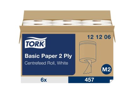 Papierové utierky v rolke so stred. odvíjaním 2-vrstv. TORK Universal biele M2 (6ks)