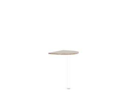 Doplnkový stôl bez nohy BASIC, 60x2,2x50cm, dub Sonoma