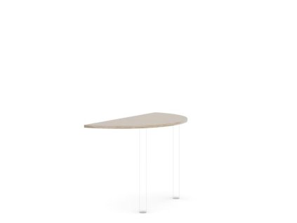 Doplnkový stôl bez nohy BASIC, 120x2,2x60cm, dub Sonoma