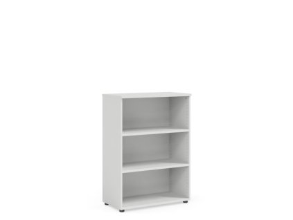 Policová skriňa BASIC, otvorená, 80x40x111,7cm, biela