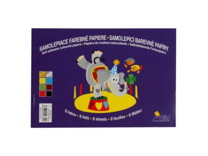 Farebný papier samolepiaci 8-hárkový