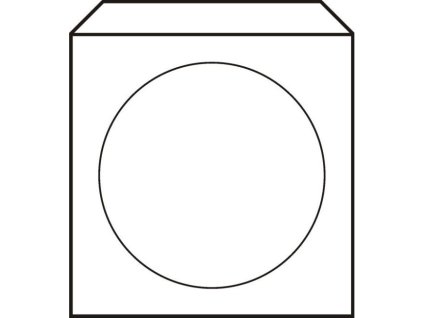 Obálky na CD 125x125 s okienkom 100 ks
