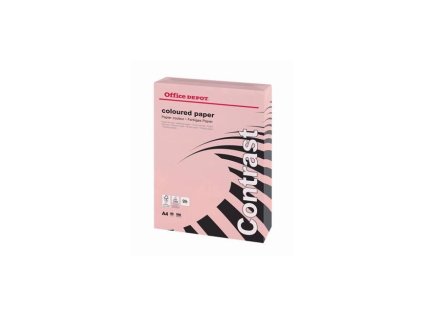 Farebný papier Office Depot A4, pastelová ružová, 80 g/m2
