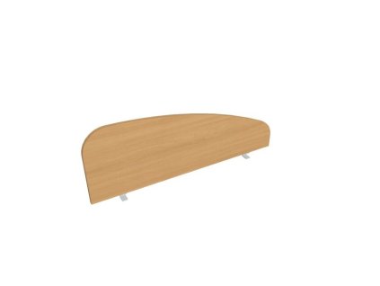Paraván Hobis na hranu stola, oblý, 120 cm, buk