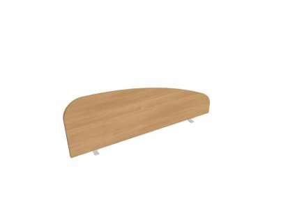 Paraván Hobis na hranu stola, oblý, 120 cm, dub