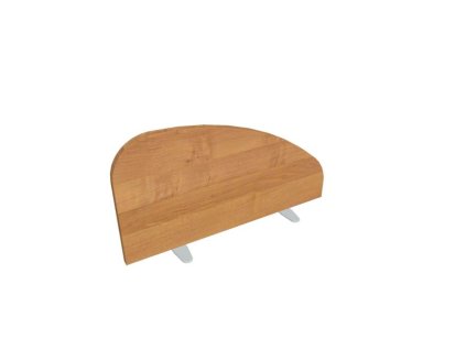 Paraván Hobis na plochu stola, oblý, 80 cm, jelša