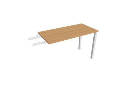 Pracovný stôl Uni, reťaziaci, 120x75,5x60 cm, buk/biela