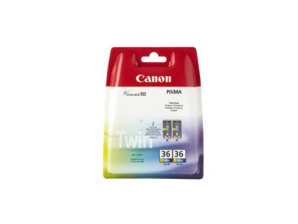 Atramentová náplň Canon CLI-36 pre PIXMA iP100/ mini 260 color TWIN (2ks) (2 x 249 str.)