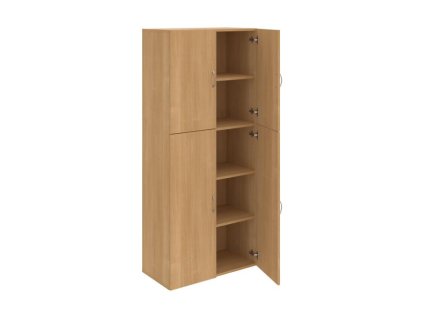 Policová skriňa Drive, 80x185x42 cm, dub/dub