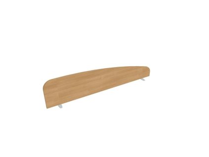 Paraván Hobis na plochu stola, oblý, 180 cm, dub