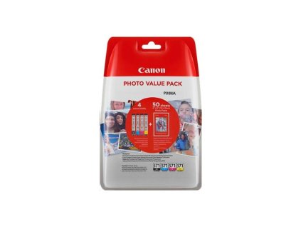 Atramentová náplň Canon PGI-570PGBK+ CLI-571BK/C/M/Y multipack pre MG 5750/5751 + PP201 10x15