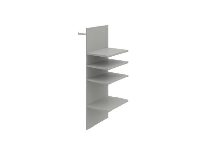 Šatníková vložka Strong, do skrine v.192 cm, sivá