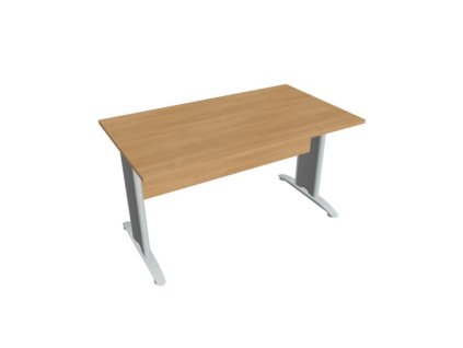 Rokovací stôl Cross, 140x75,5x80 cm, dub/kov
