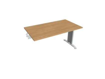 Rokovací stôl Flex, 140x75,5x80 cm, dub/kov