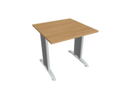Rokovací stôl Flex, 80x75,5x80 cm, dub/kov