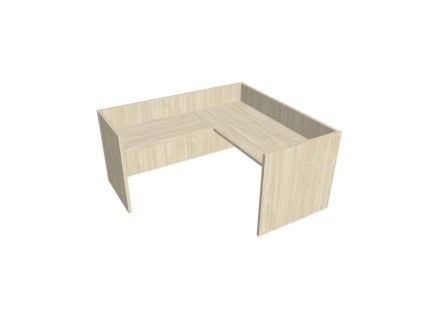 Recepčný pult ASSIST 180 rohový ľavý, 187 x 204 x 74 (100) cm, agát